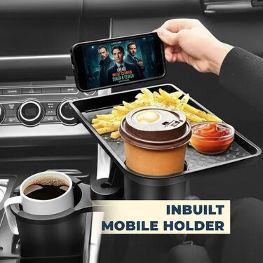 Car Food Tray With Bottle Holder