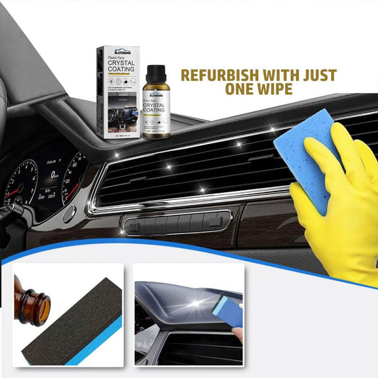 Crystal Coating for Plastic Parts | Car Dashboard Polish & Interior Cleaner Buy 1 Get 1