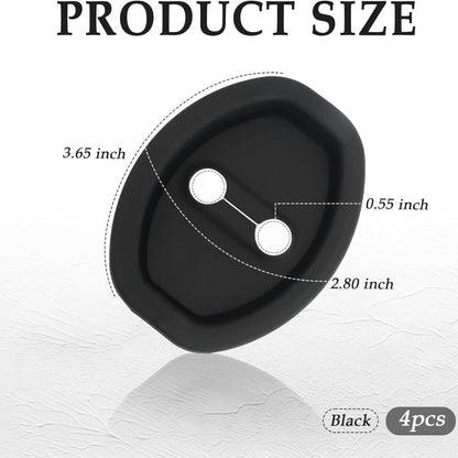 🚗 Car Door Silent Buffer Pads (Pack of 4) | Noise Reduction & Shock Absorber | Anti-Rust Door Lock Protector