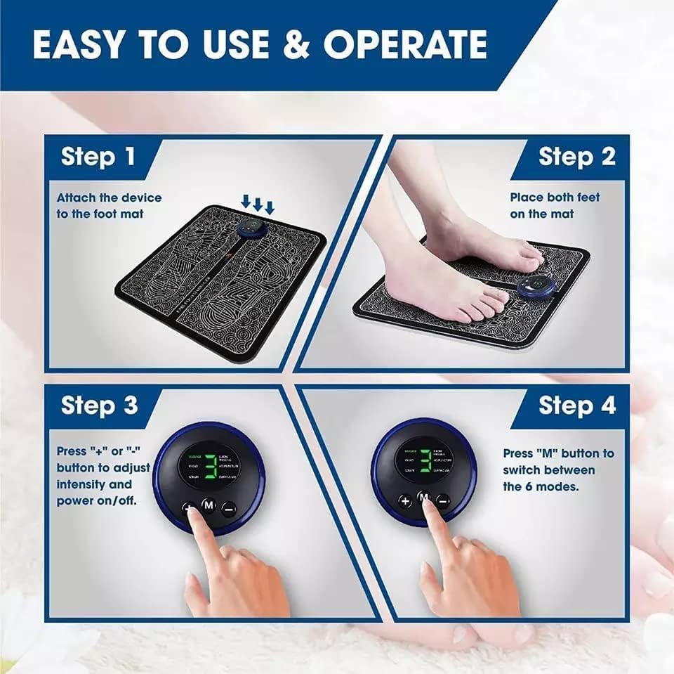 👣 Smart EMS Foot Massager Mat for Relaxation & Daily Comfort