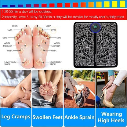 👣 Smart EMS Foot Massager Mat for Relaxation & Daily Comfort