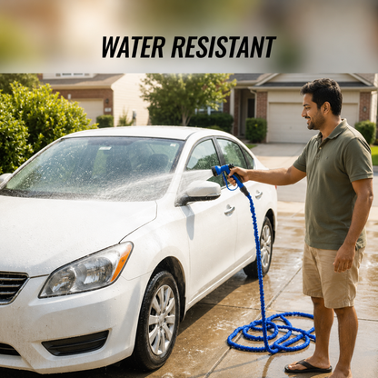 HydroFlex™ Magic Expandable Water Hose with 7-Mode Spray Gun | Lightweight Garden & Car Wash Pipe | Kink-Free Expandable Hose