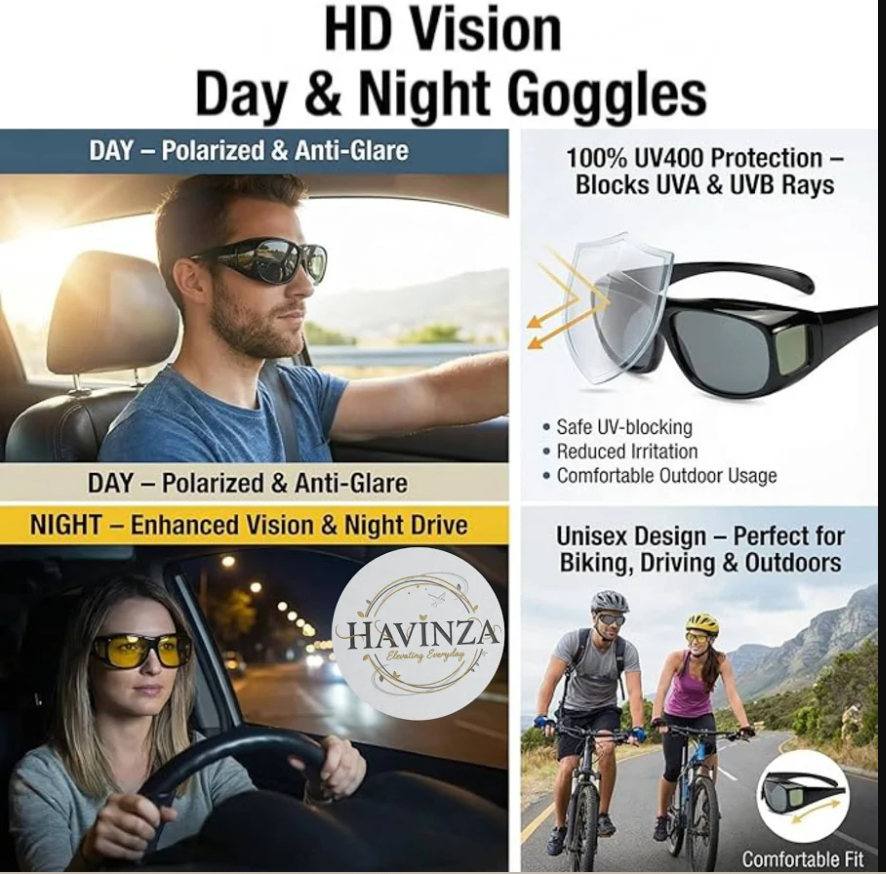 HD Vision Day & Night Goggles (Buy 1 Get 2 Free!)