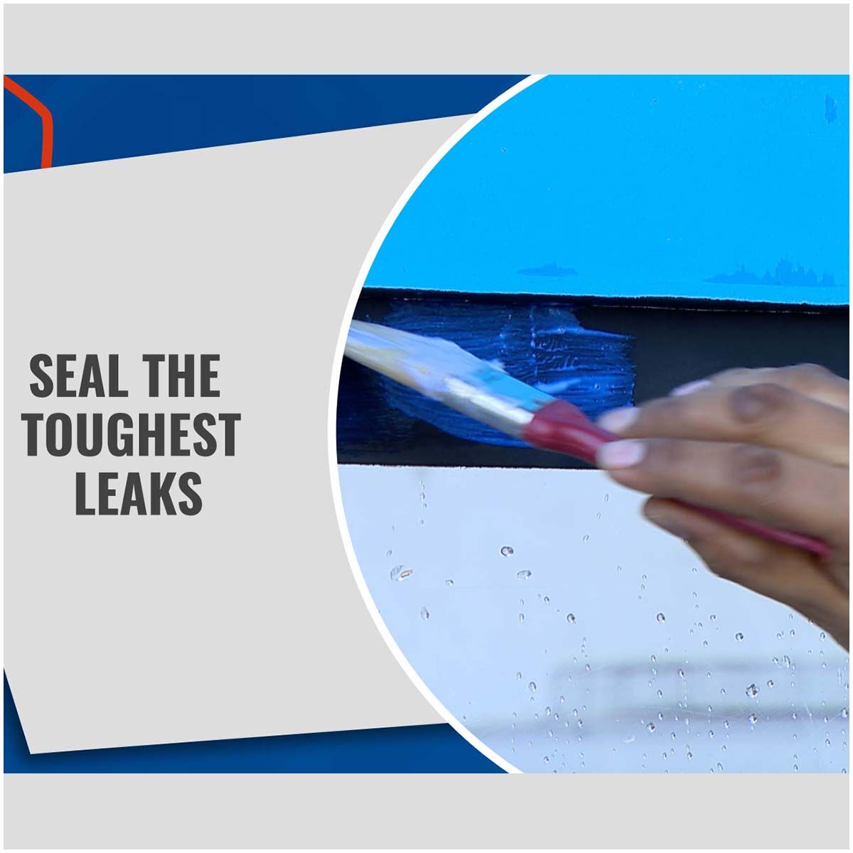 Transparent Waterproof Leak Repair Sealant with Brush | Multi-Surface Crack Filler & Protective Coating