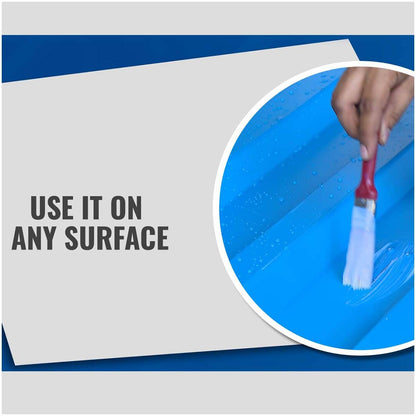 Transparent Waterproof Leak Repair Sealant with Brush | Multi-Surface Crack Filler & Protective Coating