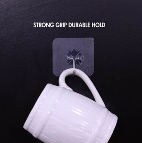 StickHold™ Heavy-Duty Wall Hanger Stickers (Pack of 20) | No-Drill Self-Adhesive Hooks | Multi-Purpose Wall Organizers