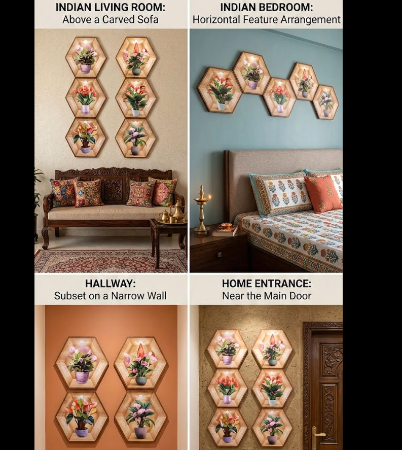 WallVista™ 3D Decorative Wall Sticker Set | Self-Adhesive DIY Home Décor Art | Modern Peel & Stick Wall Decoration