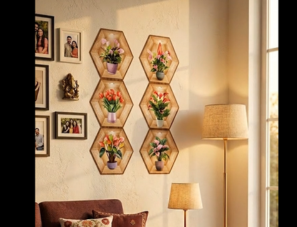 WallVista™ 3D Decorative Wall Sticker Set | Self-Adhesive DIY Home Décor Art | Modern Peel & Stick Wall Decoration