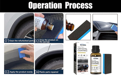 Crystal Coating for Plastic Parts | Car Dashboard Polish & Interior Cleaner Buy 1 Get 1
