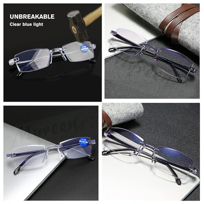 Rimless Adaptive Power Reading Glass