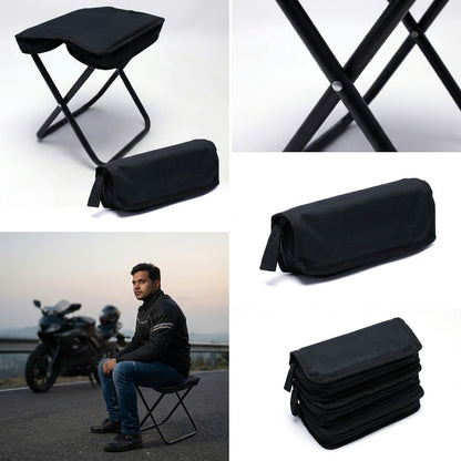 Ultra-Compact Foldable Smart Stool with Carry Pouch